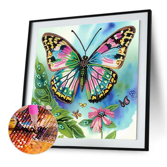 Butterfly - Special Shaped Drill Diamond Painting 30*30CM