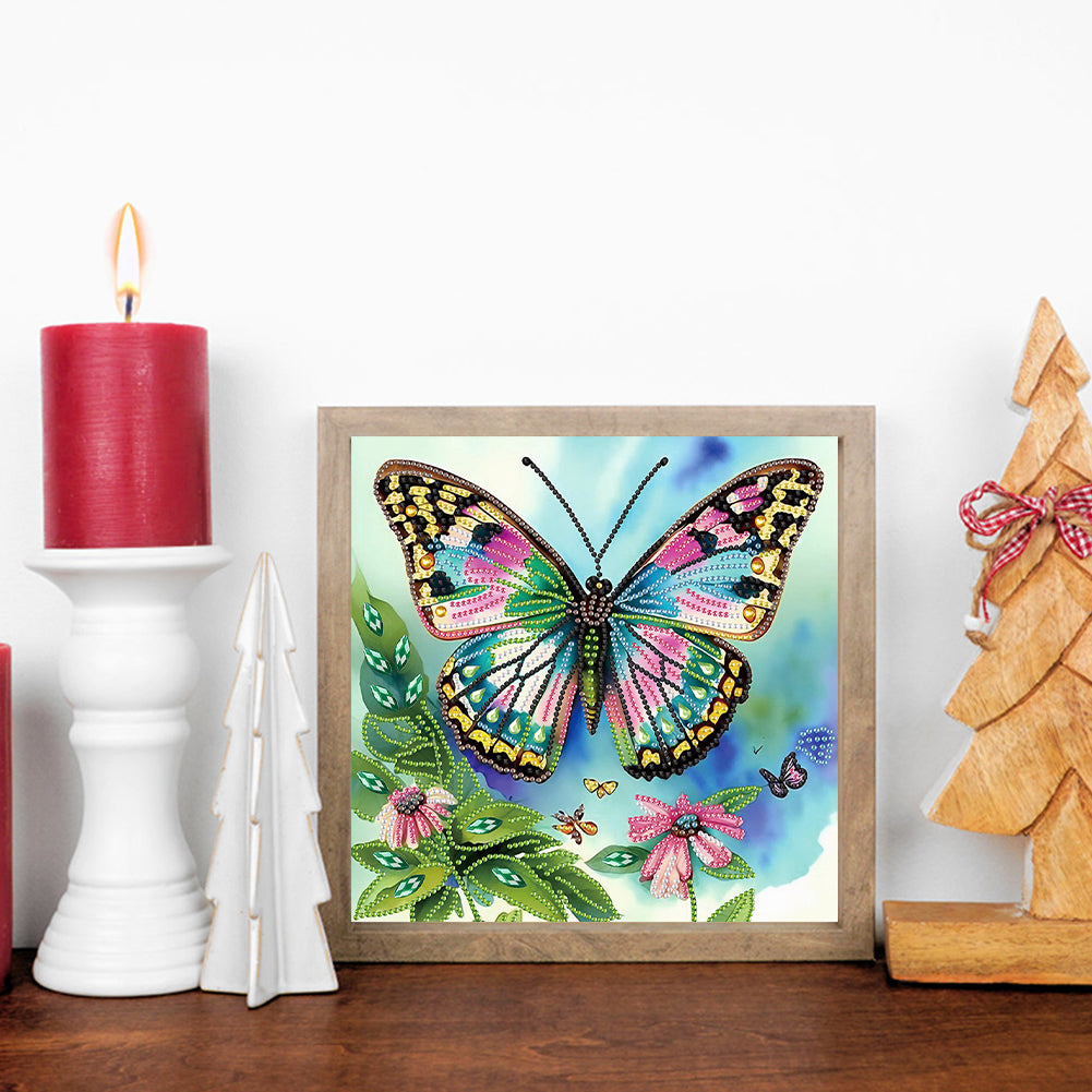 Butterfly - Special Shaped Drill Diamond Painting 30*30CM