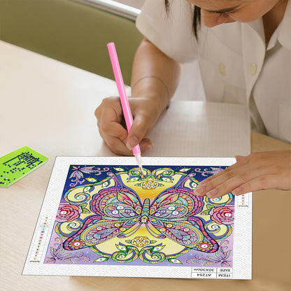 Butterfly - Special Shaped Drill Diamond Painting 30*30CM