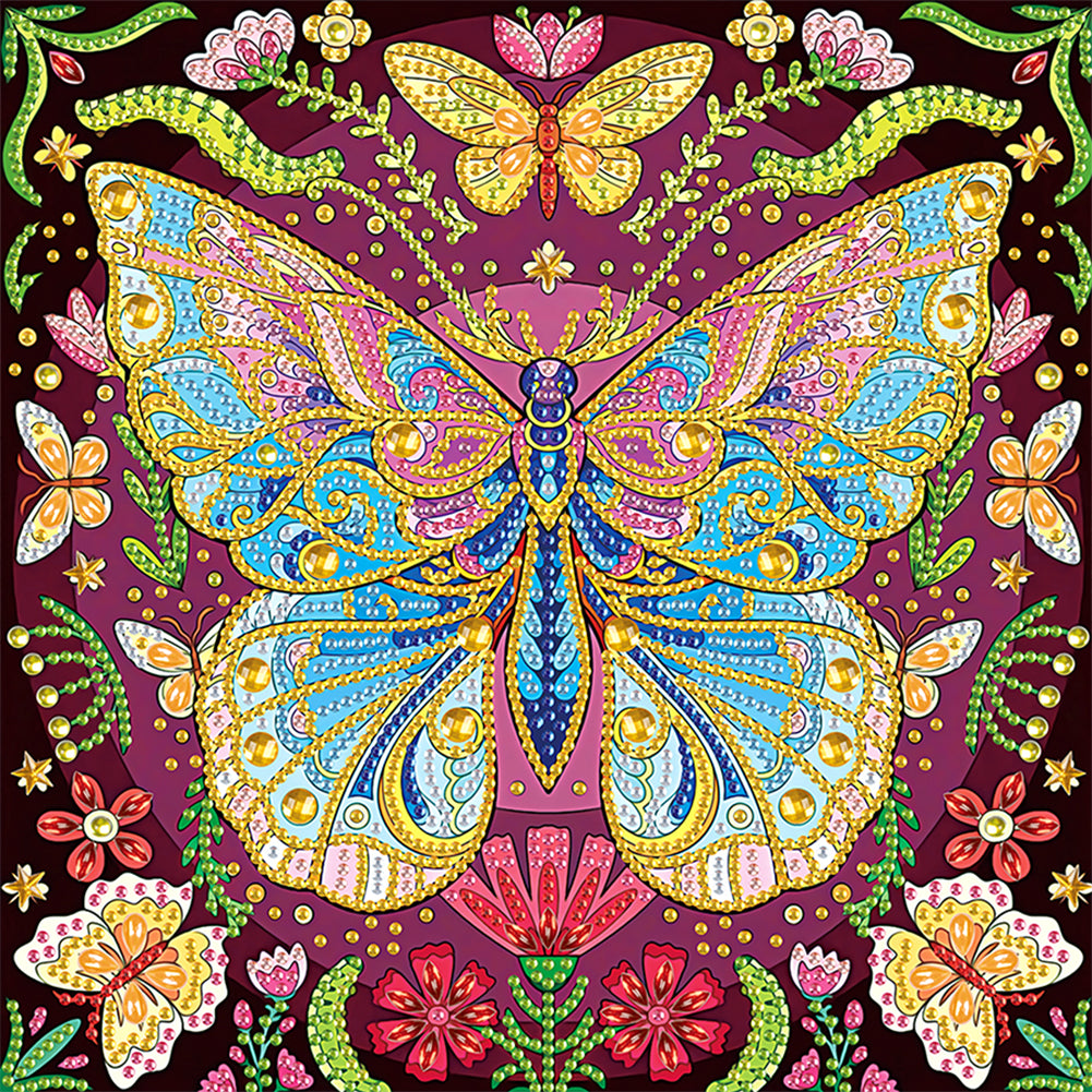 Butterfly - Special Shaped Drill Diamond Painting 30*30CM