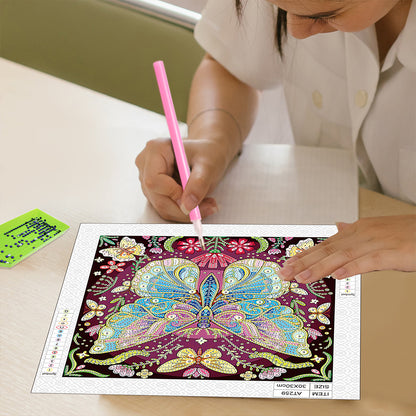 Butterfly - Special Shaped Drill Diamond Painting 30*30CM