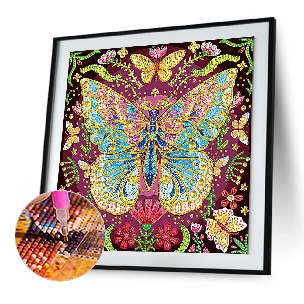 Butterfly - Special Shaped Drill Diamond Painting 30*30CM