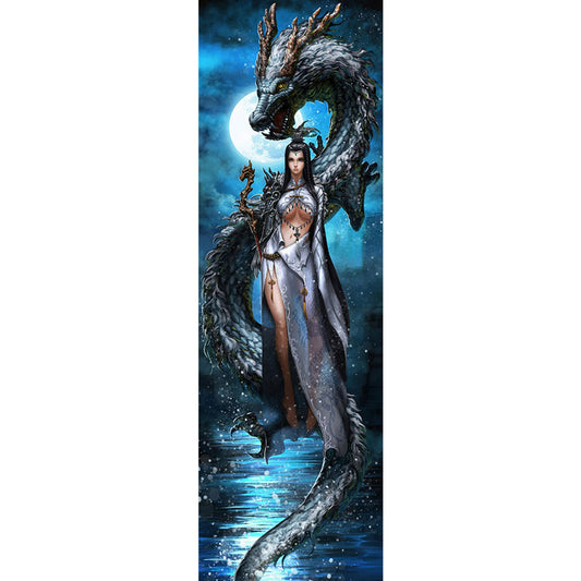 Dragon And Goddess - Full Square Drill Diamond Painting 35*110CM