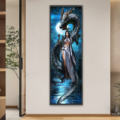 Dragon And Goddess - Full Square Drill Diamond Painting 35*110CM
