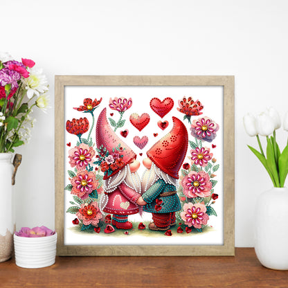 Love Gnome - Special Shaped Drill Diamond Painting 30*30CM