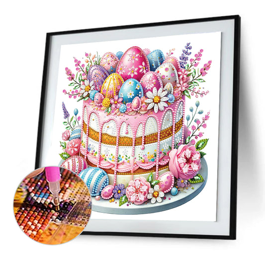 Easter Cake - Special Shaped Drill Diamond Painting 30*30CM