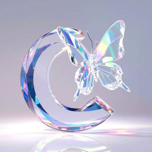 Crystal Butterfly Letter C - Full Round Drill Diamond Painting 30*30CM