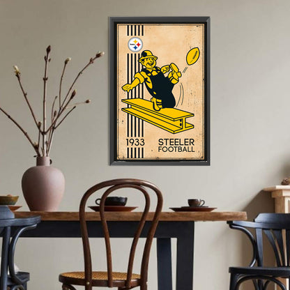 Pittsburgh Steelers Olive - Full Round Drill Diamond Painting 30*45CM