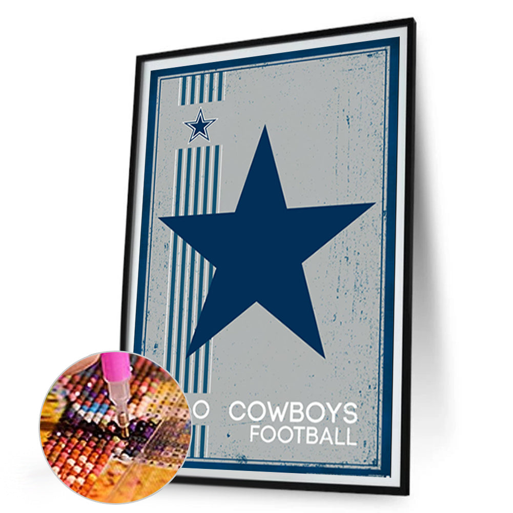 Dallas Cowboys Olive - Full Round Drill Diamond Painting 30*45CM
