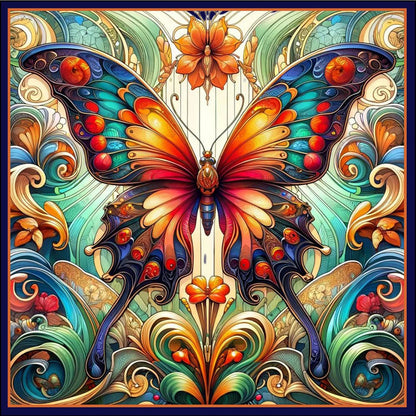 Butterfly - Full Round Drill Diamond Painting 40*40CM