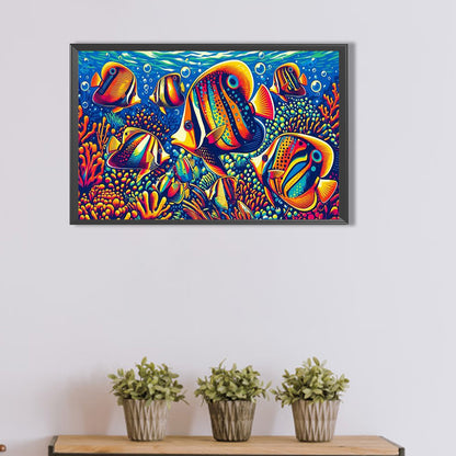 Angel Fish - Full Round Drill Diamond Painting 40*60CM