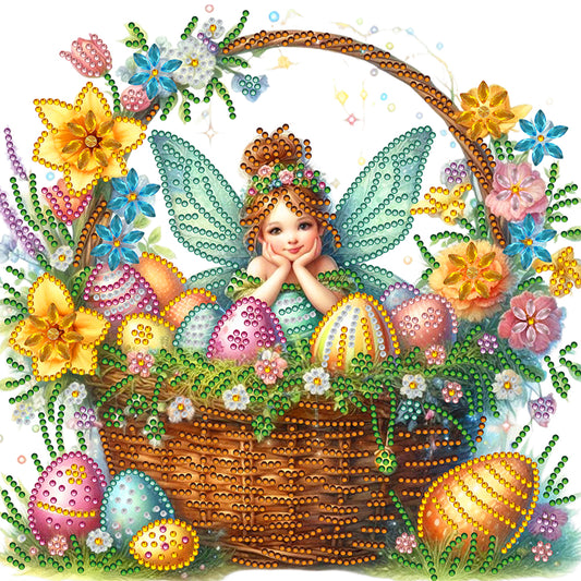 Easter Flower Basket - Special Shaped Drill Diamond Painting 30*30CM