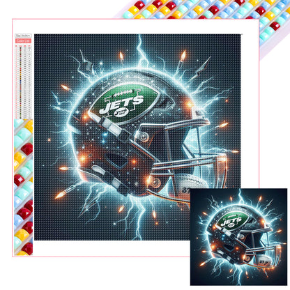 New York Jets - Full Square Drill Diamond Painting 30*30CM