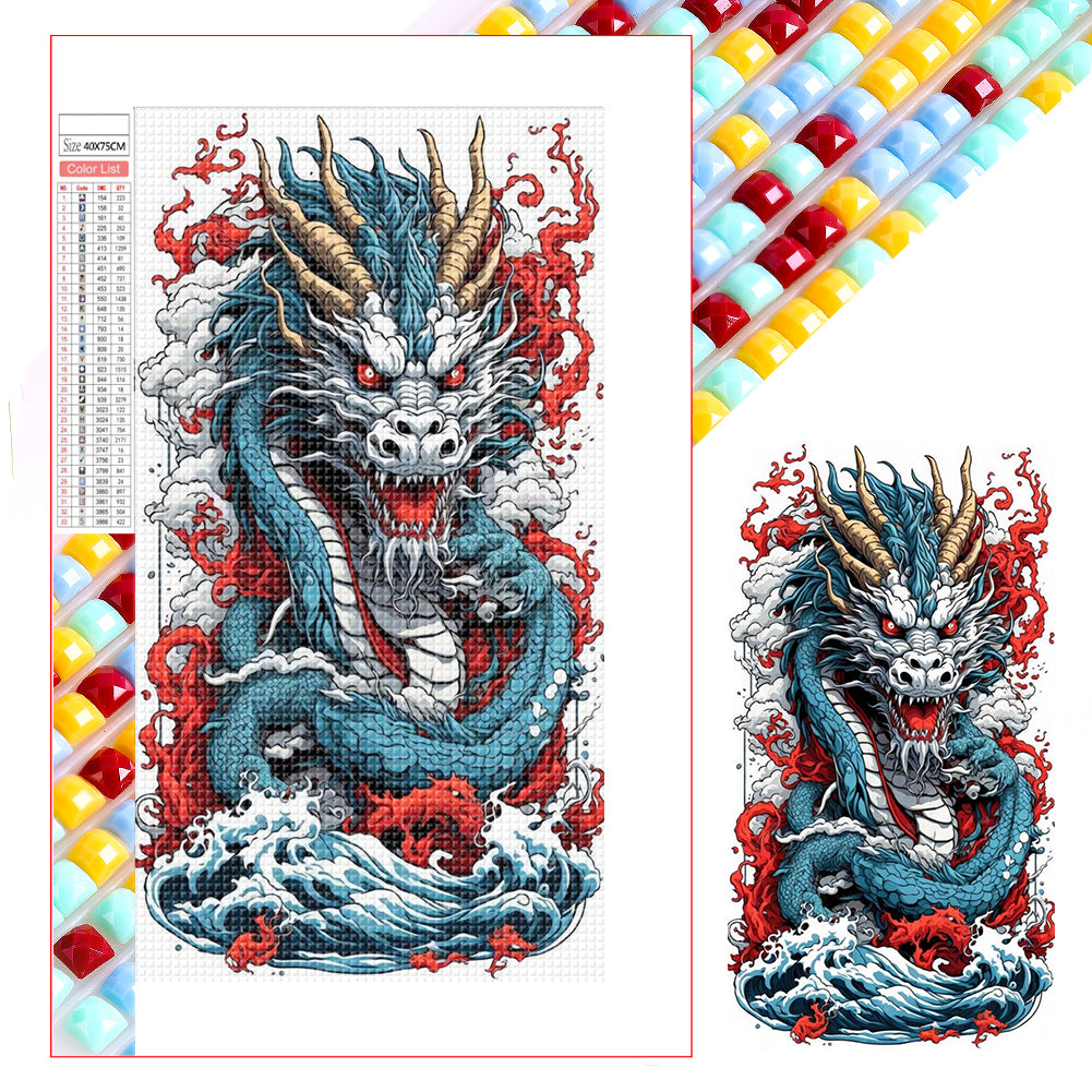 Dragon - Full Square Drill Diamond Painting 40*75CM