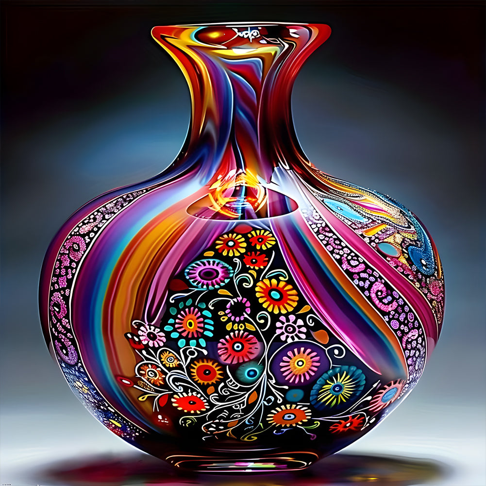 Art Vase - Full Round Drill Diamond Painting 40*40CM