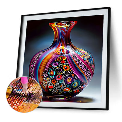Art Vase - Full Round Drill Diamond Painting 40*40CM