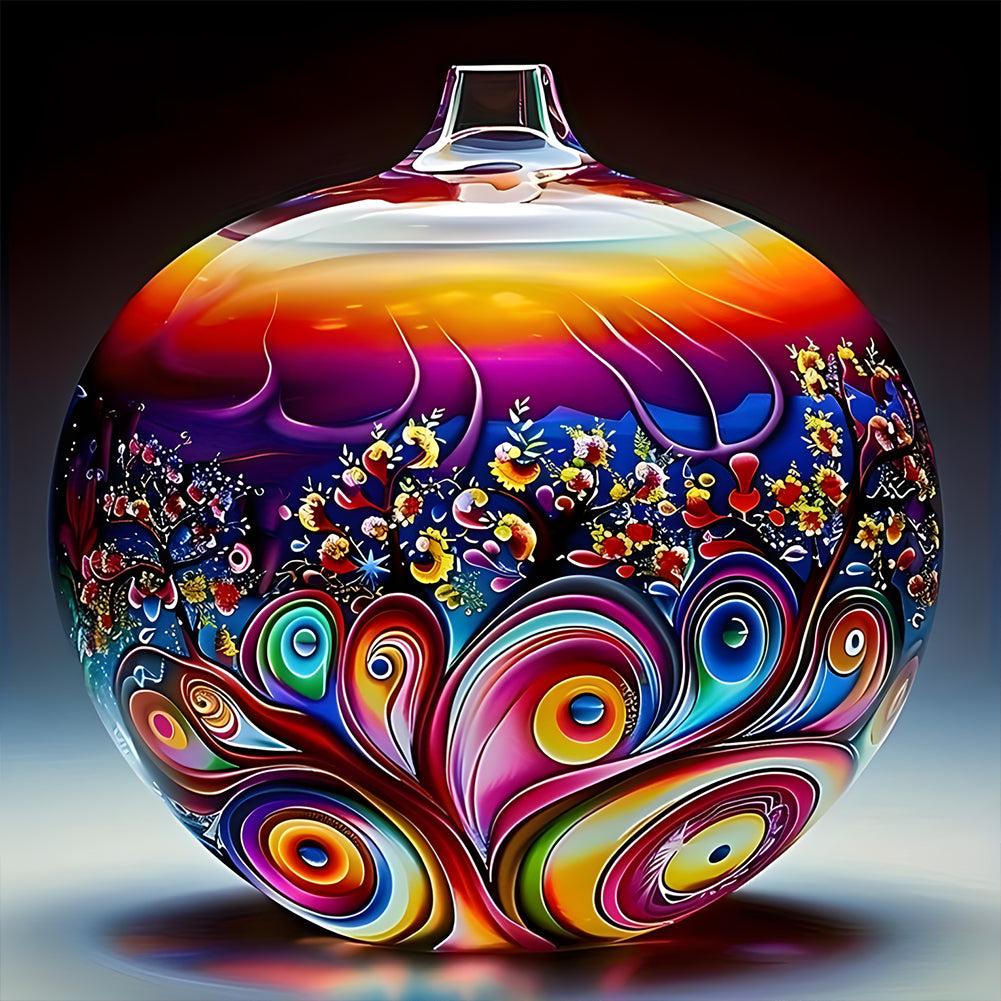 Art Vase - Full Round Drill Diamond Painting 40*40CM