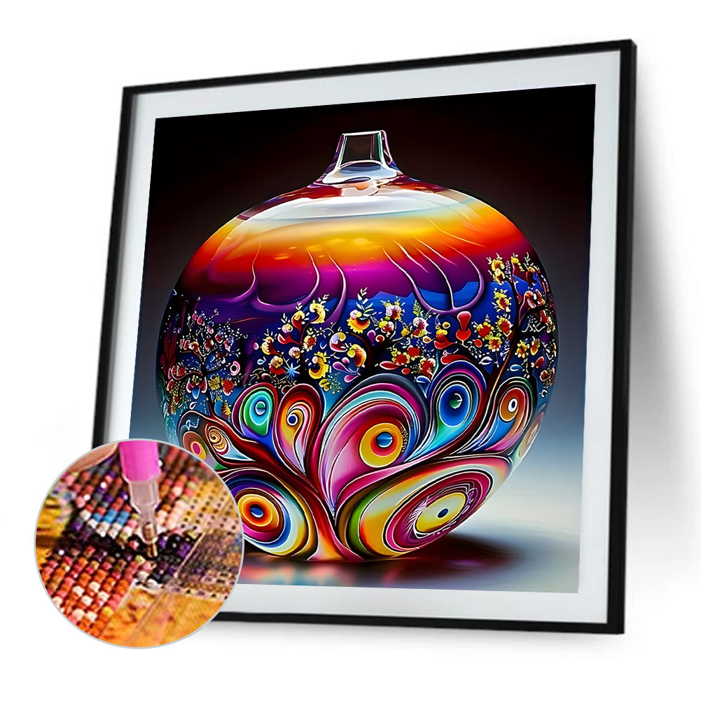 Art Vase - Full Round Drill Diamond Painting 40*40CM