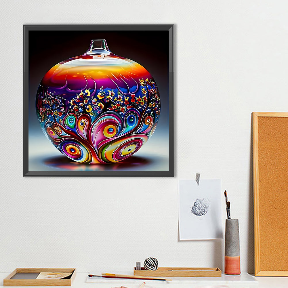 Art Vase - Full Round Drill Diamond Painting 40*40CM