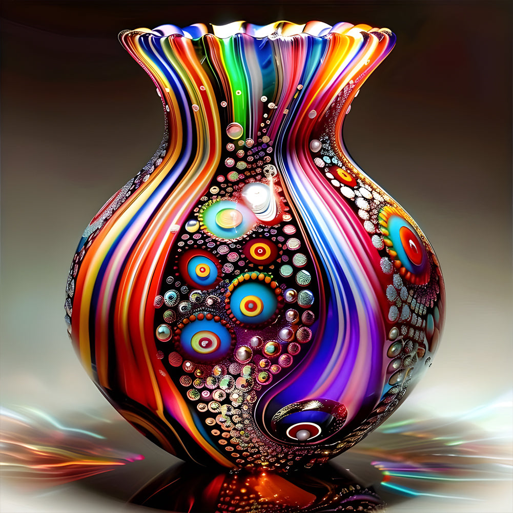 Art Vase - Full Round Drill Diamond Painting 40*40CM