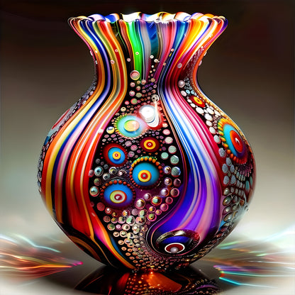 Art Vase - Full Round Drill Diamond Painting 40*40CM
