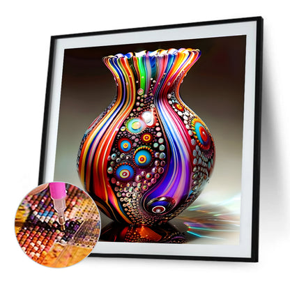 Art Vase - Full Round Drill Diamond Painting 40*40CM