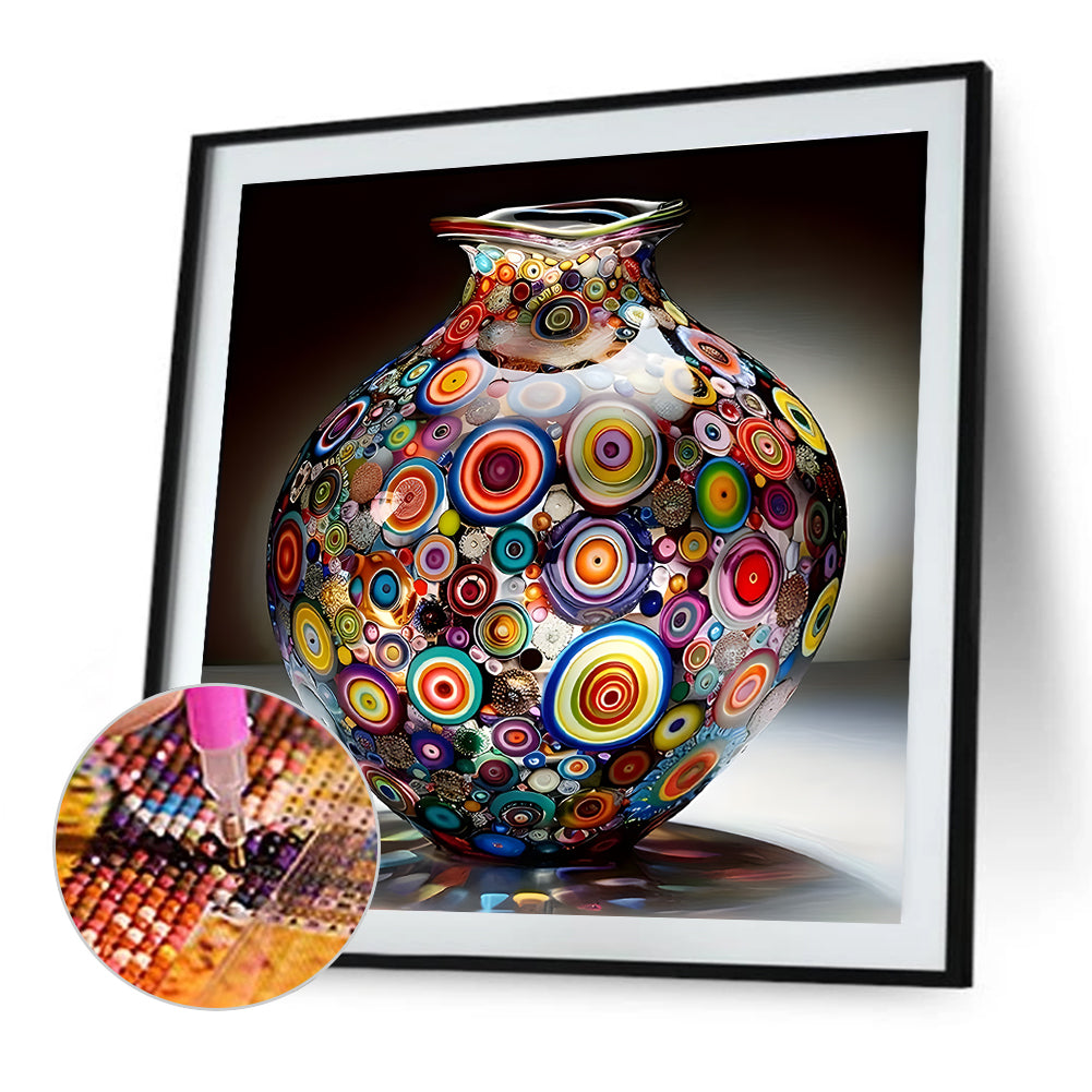 Art Vase - Full Round Drill Diamond Painting 40*40CM