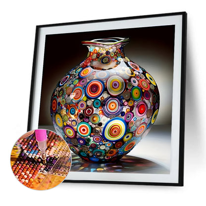 Art Vase - Full Round Drill Diamond Painting 40*40CM