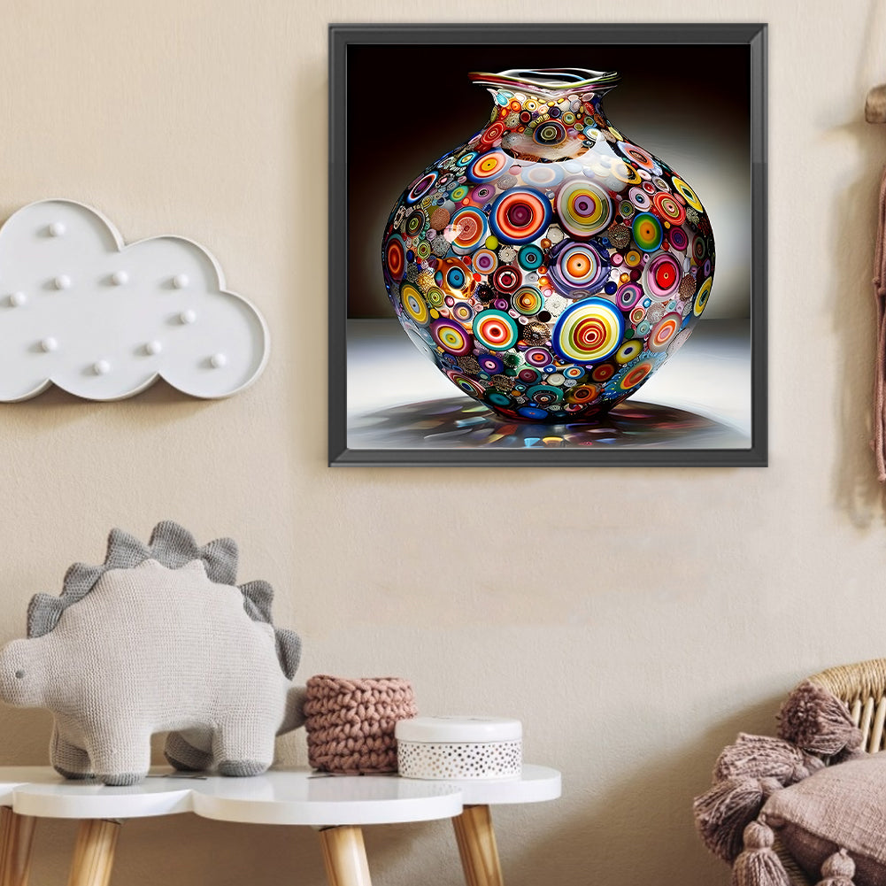 Art Vase - Full Round Drill Diamond Painting 40*40CM