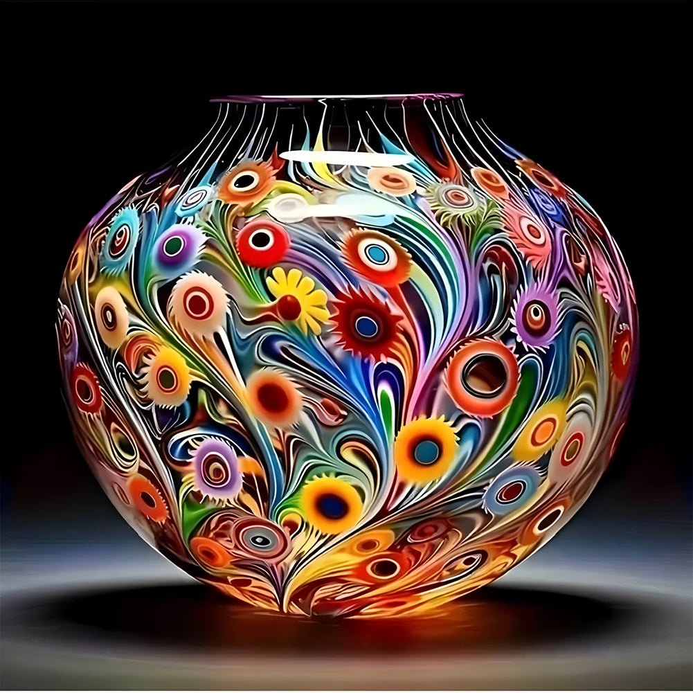 Art Vase - Full Round Drill Diamond Painting 40*40CM