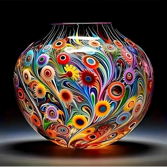 Art Vase - Full Round Drill Diamond Painting 40*40CM