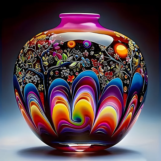 Art Vase - Full Round Drill Diamond Painting 40*40CM