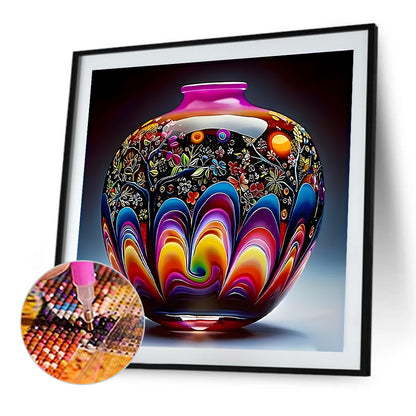 Art Vase - Full Round Drill Diamond Painting 40*40CM