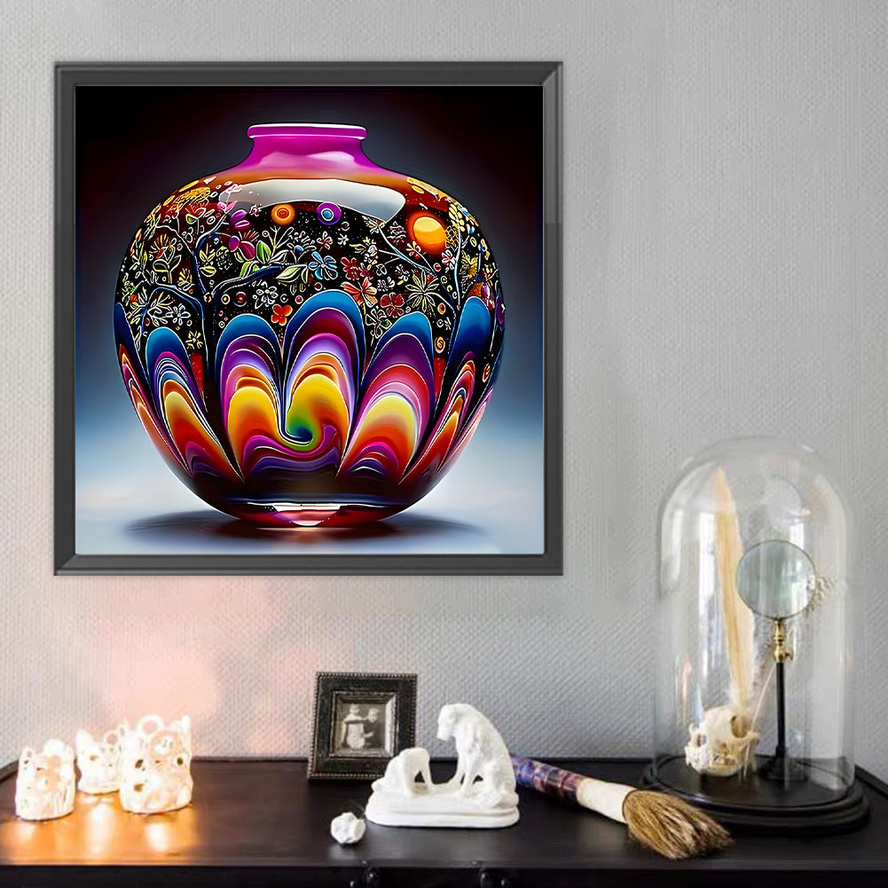 Art Vase - Full Round Drill Diamond Painting 40*40CM