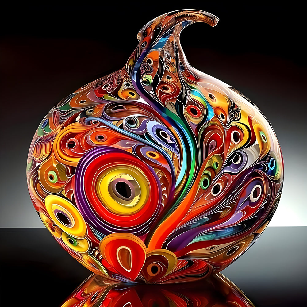 Art Vase - Full Round Drill Diamond Painting 40*40CM