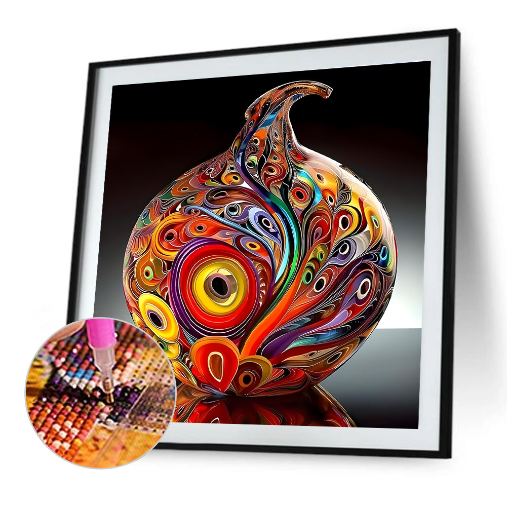 Art Vase - Full Round Drill Diamond Painting 40*40CM