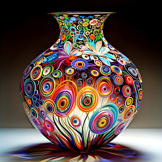 Art Vase - Full Round Drill Diamond Painting 40*40CM