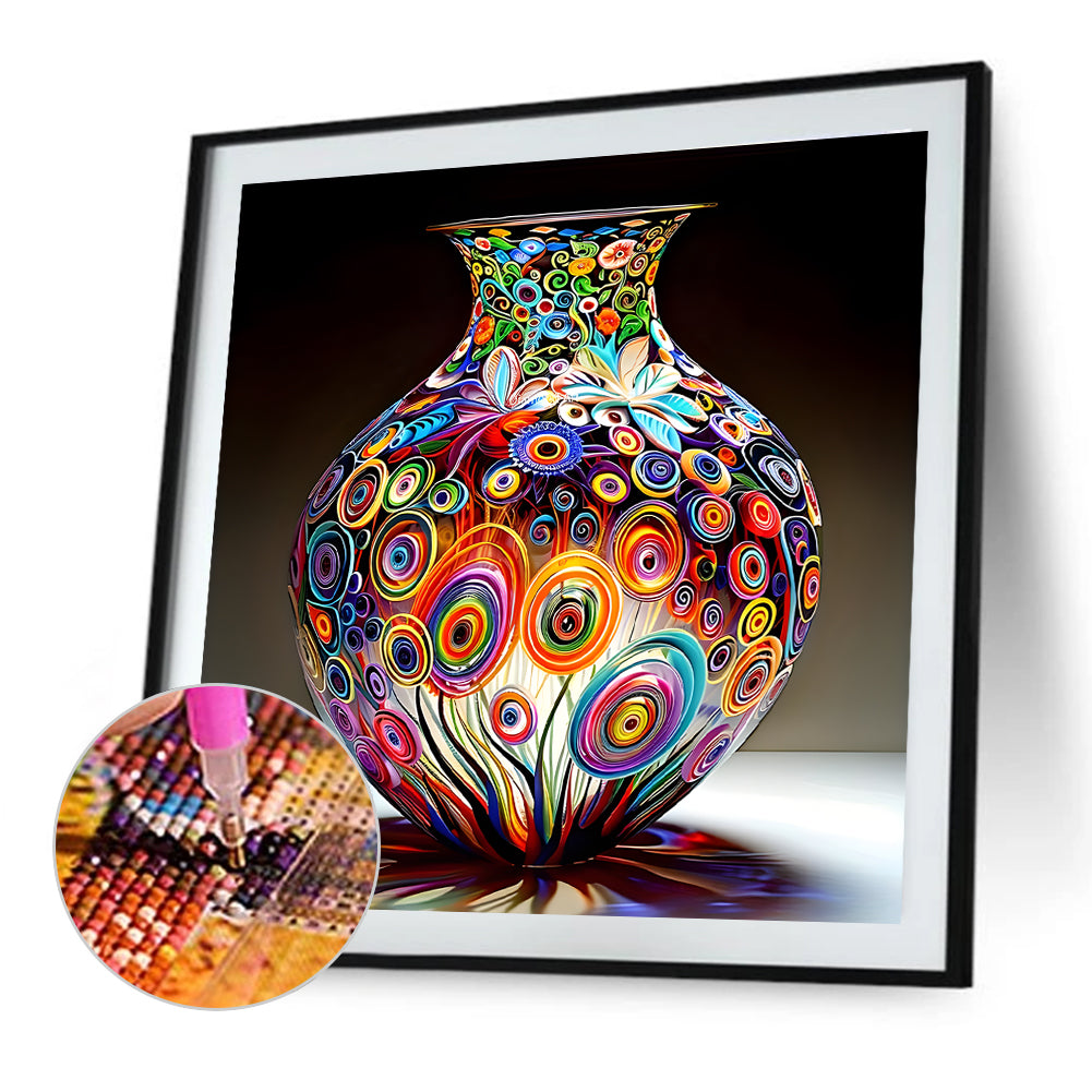 Art Vase - Full Round Drill Diamond Painting 40*40CM
