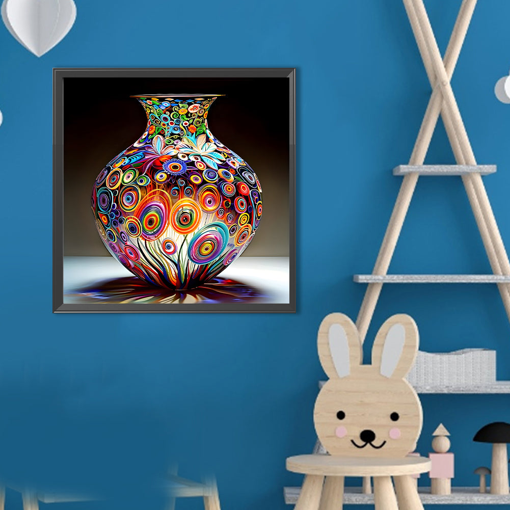 Art Vase - Full Round Drill Diamond Painting 40*40CM