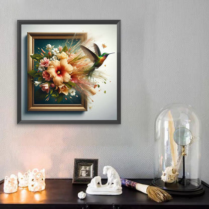 Hummingbird Escapes The Frame - Full Square Drill Diamond Painting 40*40CM