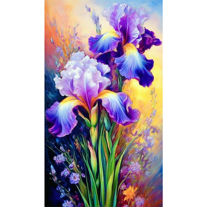 Iris - Full AB Round Drill Diamond Painting 40*70CM