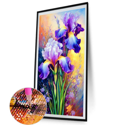 Iris - Full AB Round Drill Diamond Painting 40*70CM