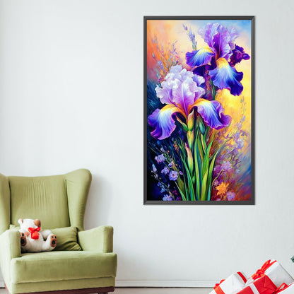 Iris - Full AB Round Drill Diamond Painting 40*70CM