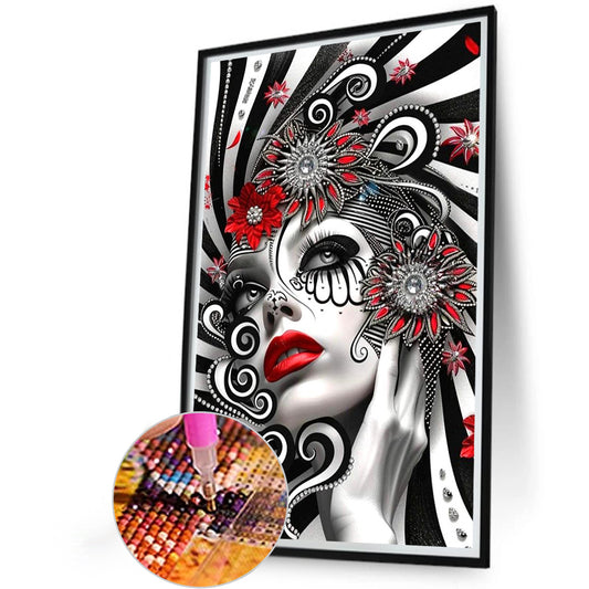 Ghost Woman - Full Round Drill Diamond Painting 40*60CM