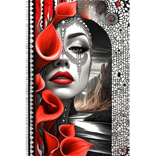 Ghost Woman - Full Round Drill Diamond Painting 40*60CM