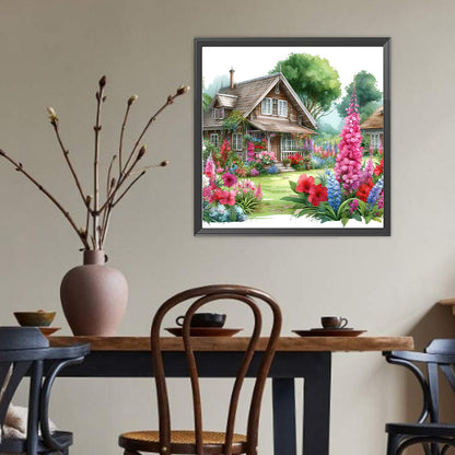 Garden Hut - Full Round Drill Diamond Painting 40*40CM