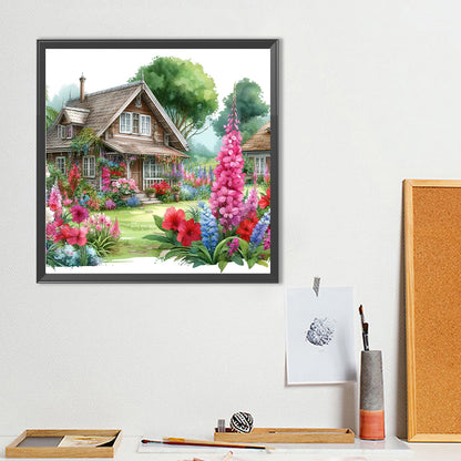 Garden Hut - Full Round Drill Diamond Painting 40*40CM
