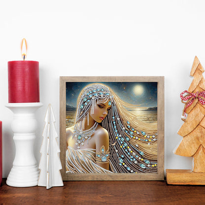 Gorgeous And Elegant Lady - Special Shaped Drill Diamond Painting 30*30CM