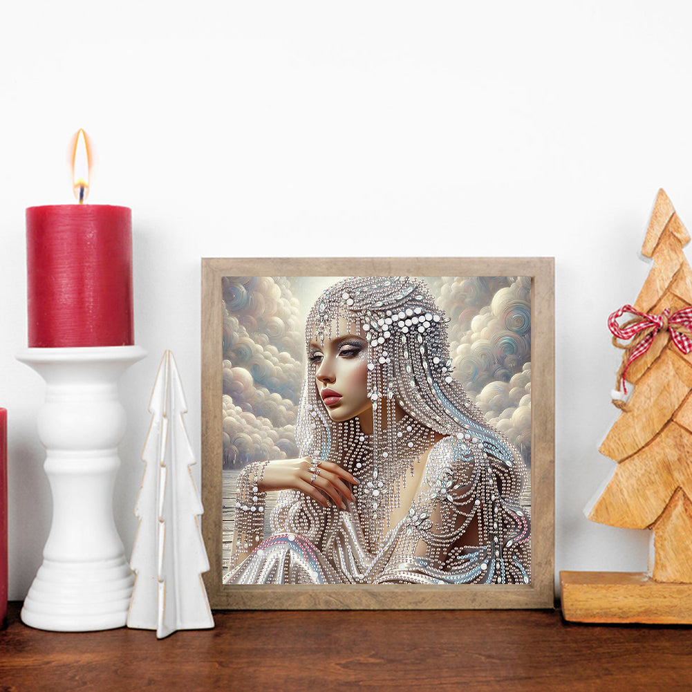 Gorgeous And Elegant Lady - Special Shaped Drill Diamond Painting 30*30CM