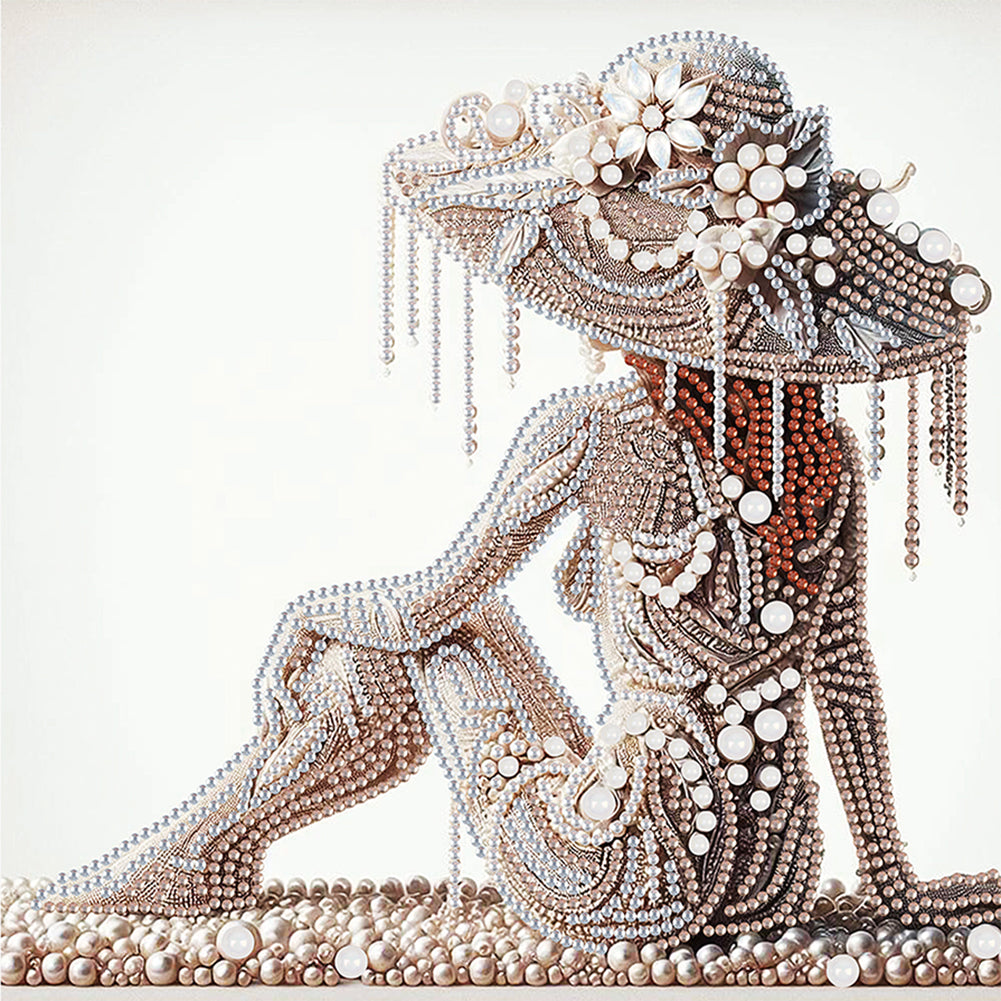 Gorgeous And Elegant Lady - Special Shaped Drill Diamond Painting 30*30CM
